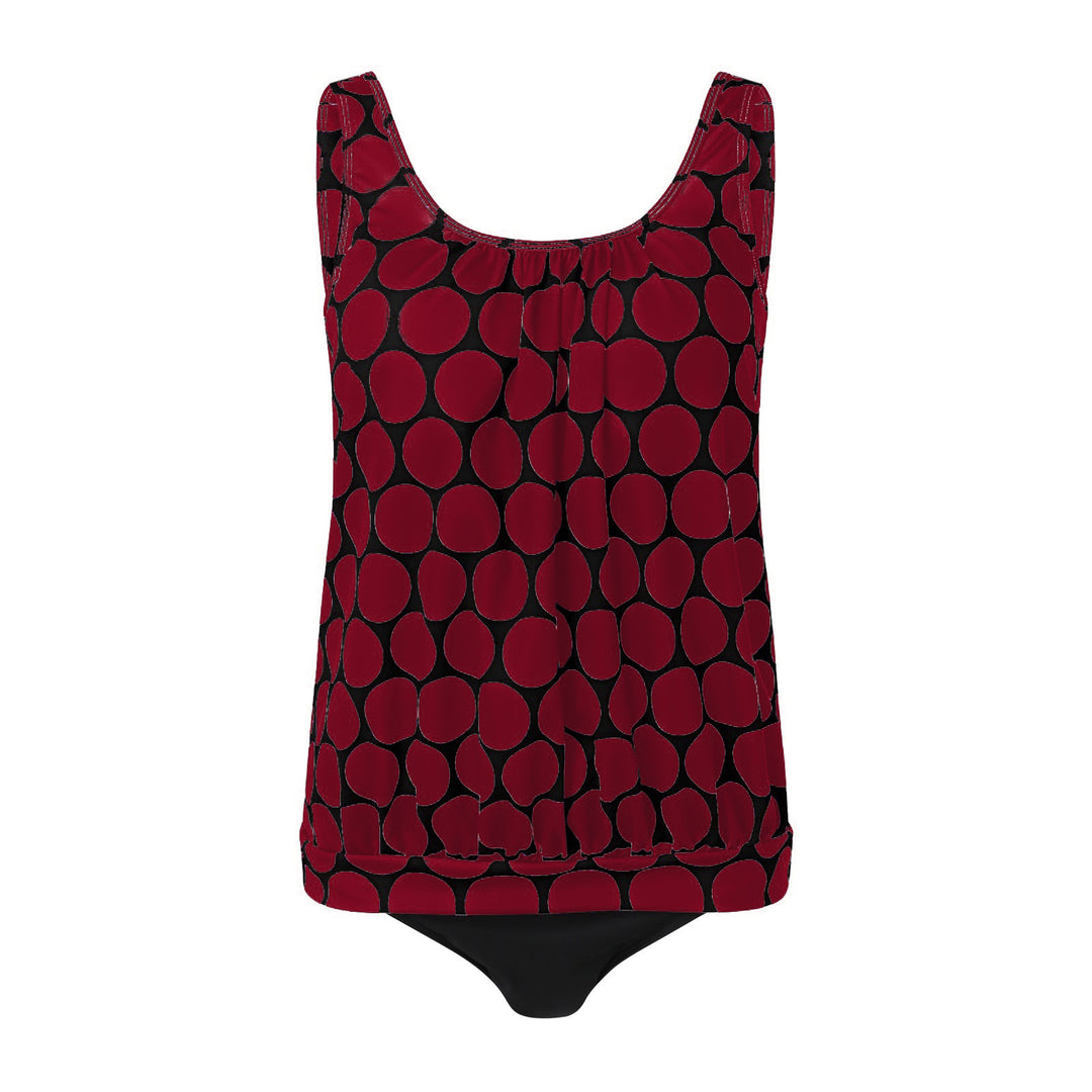 Damen lässiger Tankini mit hoher Taille und elegantem Schnitt R&B
