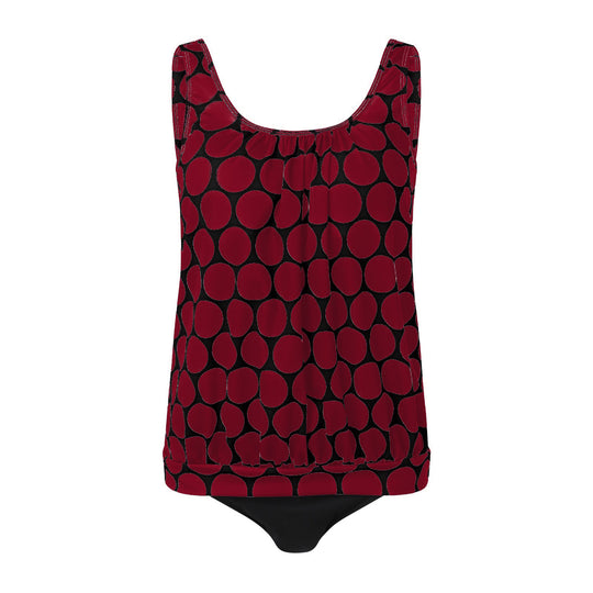 Damen lässiger Tankini mit hoher Taille und elegantem Schnitt R&B