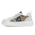Damen modische Sneakers mit textilem Obermaterial und extravaganten Mustern R&B