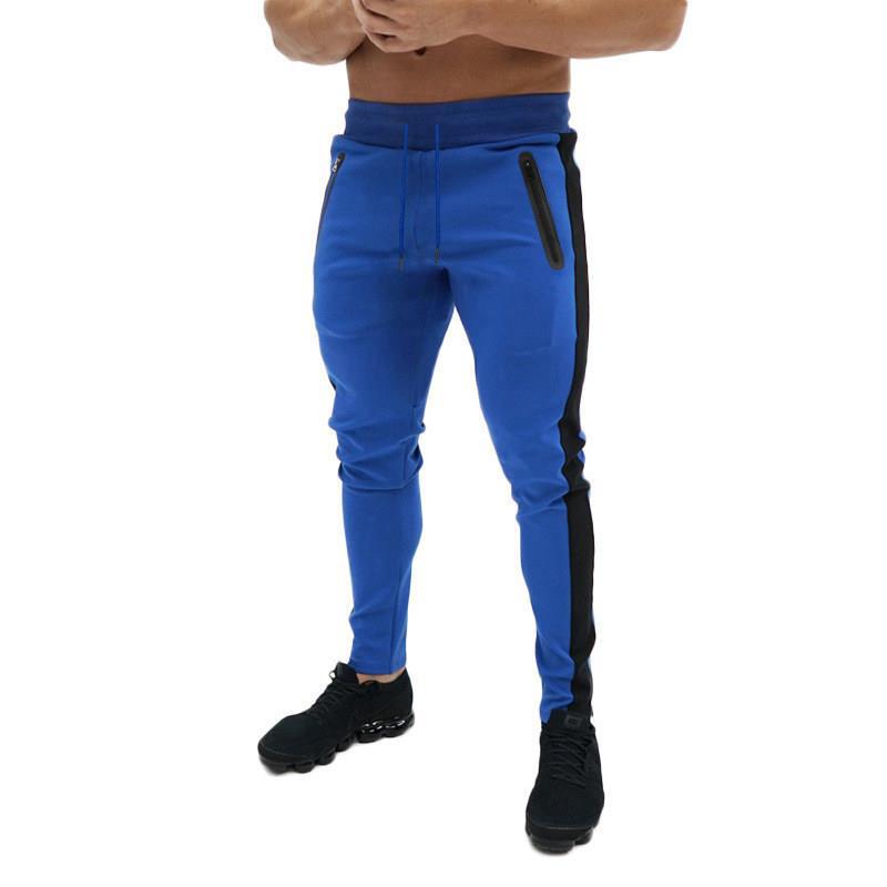 Herren Sportliche Jogginghose mit seitlichen Reißverschlusstaschen R&B