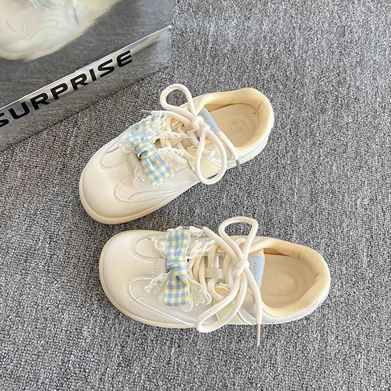 Damen Sportliche Sneakers mit verspielten Rüschen R&B