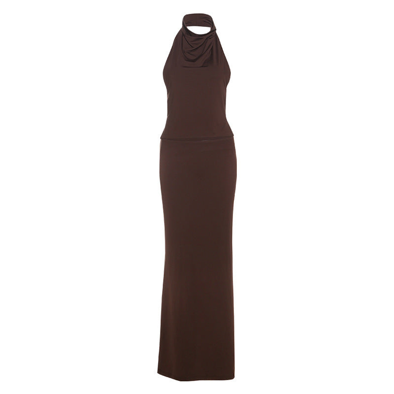 Damen elegantes Wickeloberteil und Rock Set R&B