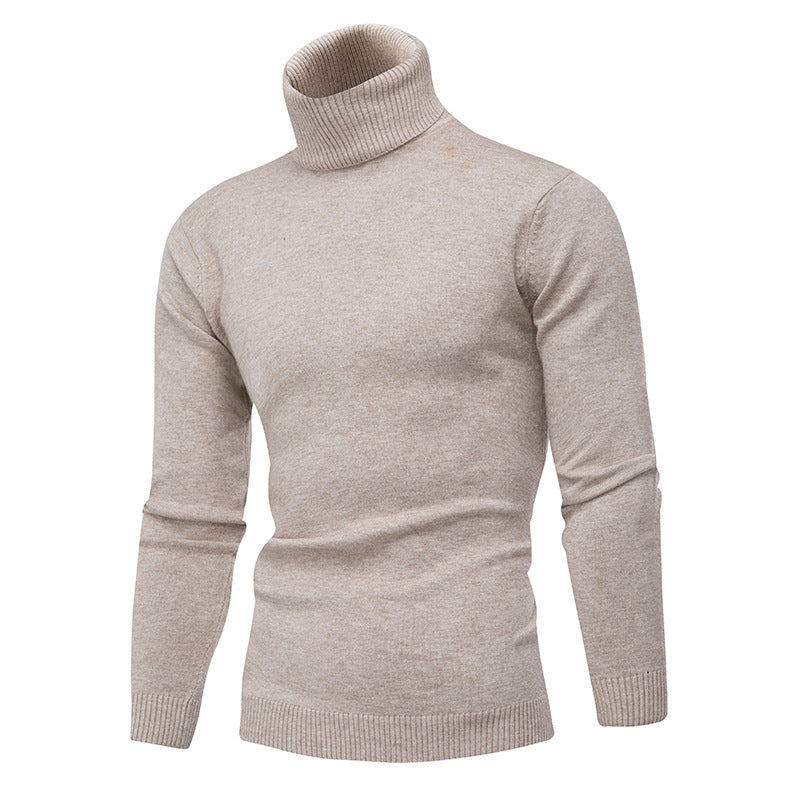 Herren Strickpullover mit hohem Kragen R&B