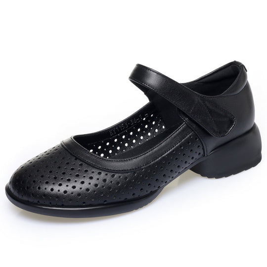 Damen Komfortable und elegante Ballerinas mit verstellbarem Riemen R&B