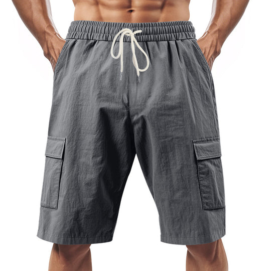Herren Cargo-Shorts mit praktischen Seitentaschen und verstellbarem Kordelzug R&B