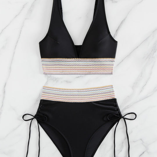 Damen Hochgeschnittener Sportbikini R&B