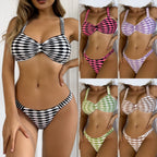 Damen Hochtailliertes Bikini-Set mit trendigem Wickeloberteil R&B