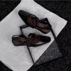 Damen Slingback-Pumps mit elegantem Knöchelriemen und modischem Glanz