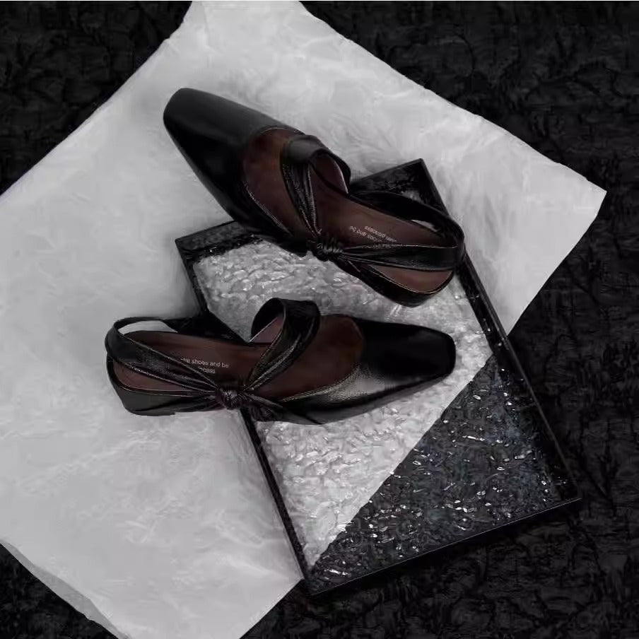 Damen Slingback-Pumps mit elegantem Knöchelriemen und modischem Glanz
