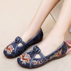 Damen Elegante und handbestickte Gastronomie-Ballerinas R&B