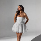 Damen Neckholder Minikleid mit schimmernden Details und eleganter Silhouette R&B