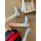 Damen sportliche Laufschuhe mit atmungsaktiver Mesh-Oberfläche und dämpfender Sohle R&B