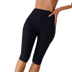 Damen Sportliche Capri-Leggings mit hohem Bund und flexibler Passform R&B