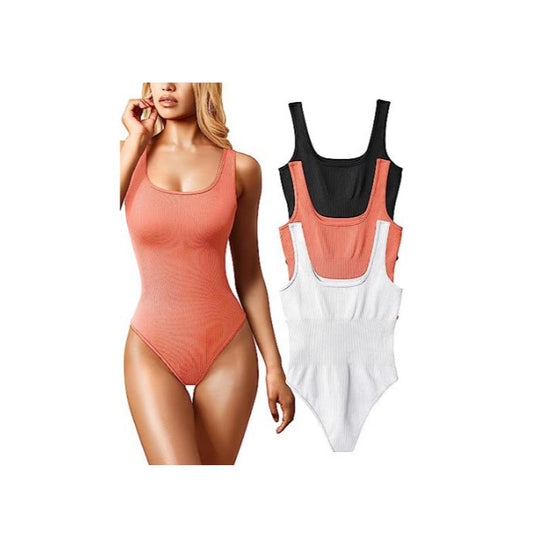 Damen Stylischer Einteiler mit Rippstruktur R&B