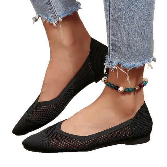 Damen Ballerinas mit luftiger Netzstrukturoberfläche R&B