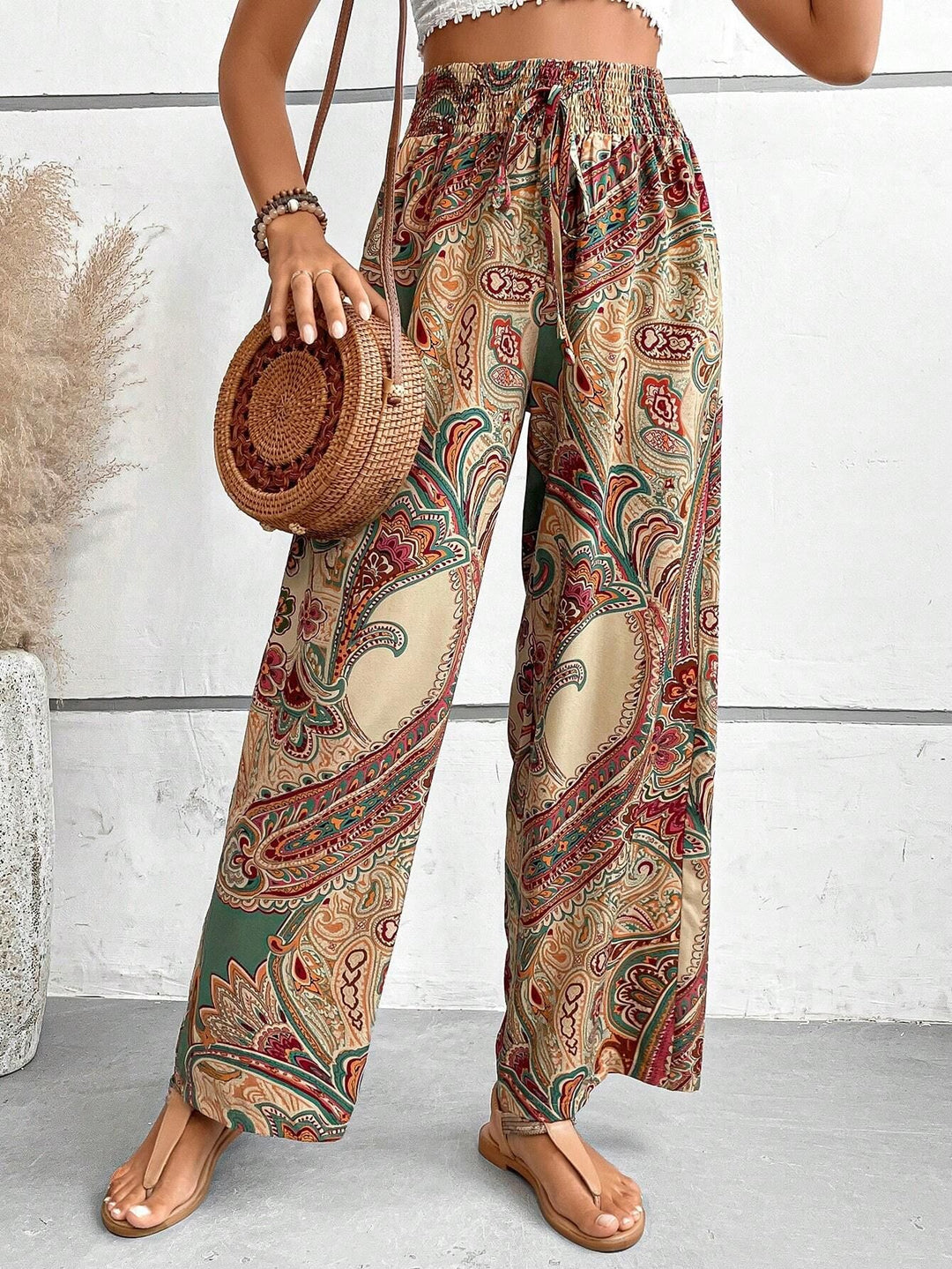Damen Weite Palazzohose R&B