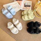 Damen Komfortable Klettverschluss-Sandalen mit attraktiven Riemen