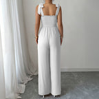 Damen Maxi-Kleid mit raffiniertem Rüschendesign und elastischem Oberteil R&B