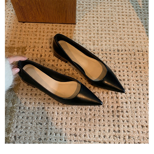 Damen Elegante spitze Pumps mit bequemer Innensohle und geschmeidiger Lederoberfläche R&B
