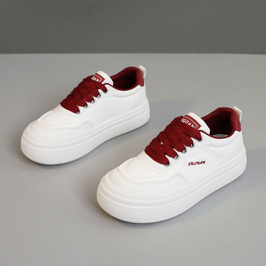 Damen modische Plateau Sneakers mit atmungsaktivem Obermaterial und dämpfendem Fußbett R&B