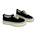 Damen Sneaker mit dicker Sohle und hochwertigem Canvas-Obermaterial R&B