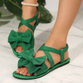 Damen Sandalen mit dekorativer Schleife und elastischen Riemen R&B