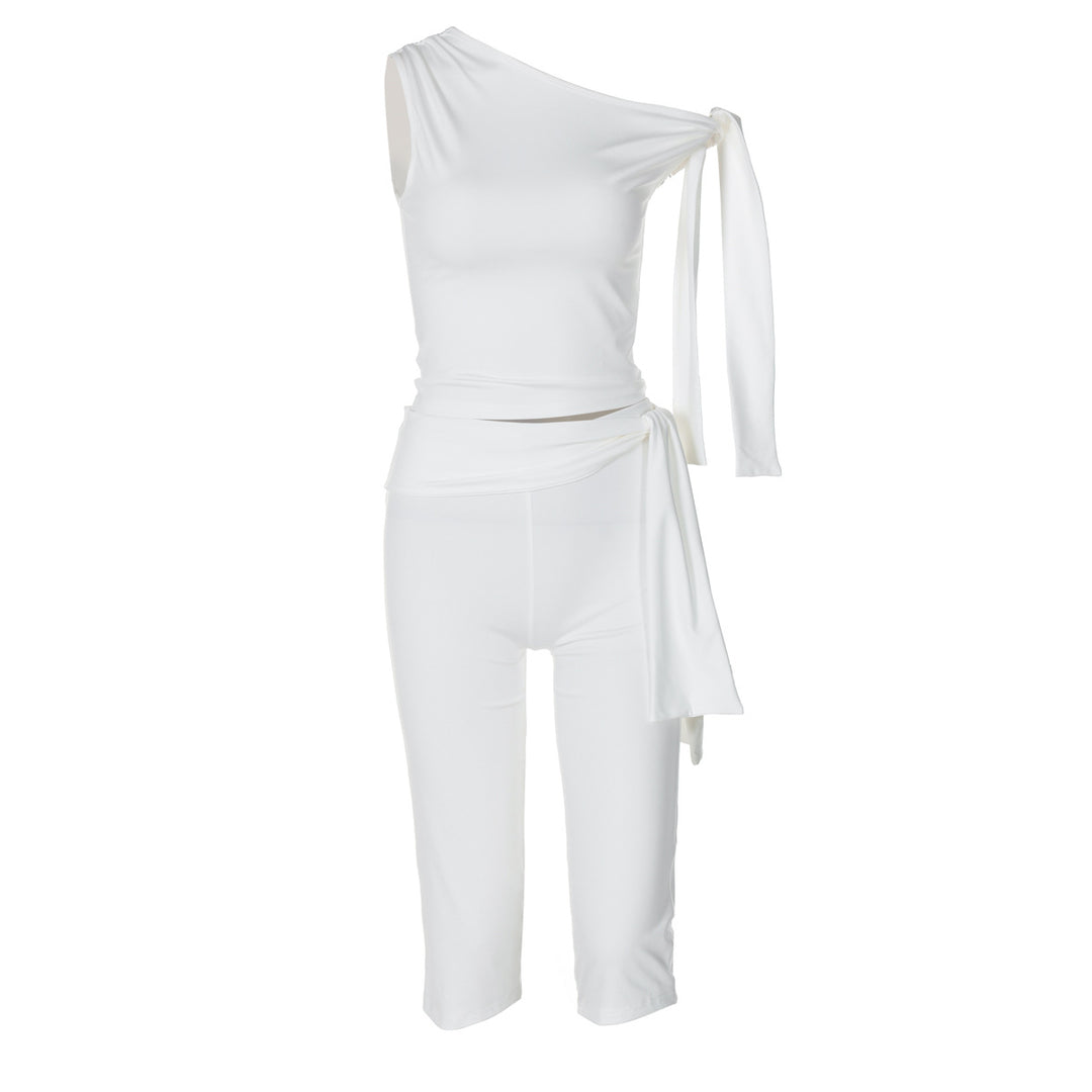 Damen Einseitiger Jumpsuit mit exklusiven Drapierungen R&B