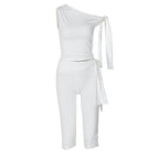 Damen Einseitiger Jumpsuit mit exklusiven Drapierungen R&B