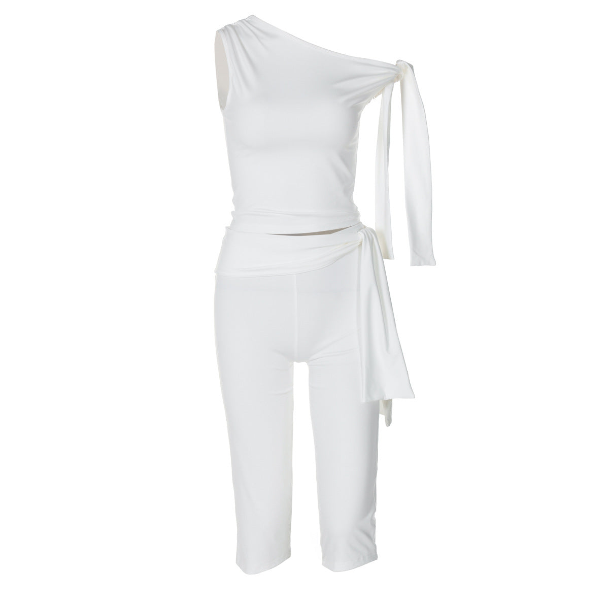 Damen Einseitiger Jumpsuit mit exklusiven Drapierungen R&B