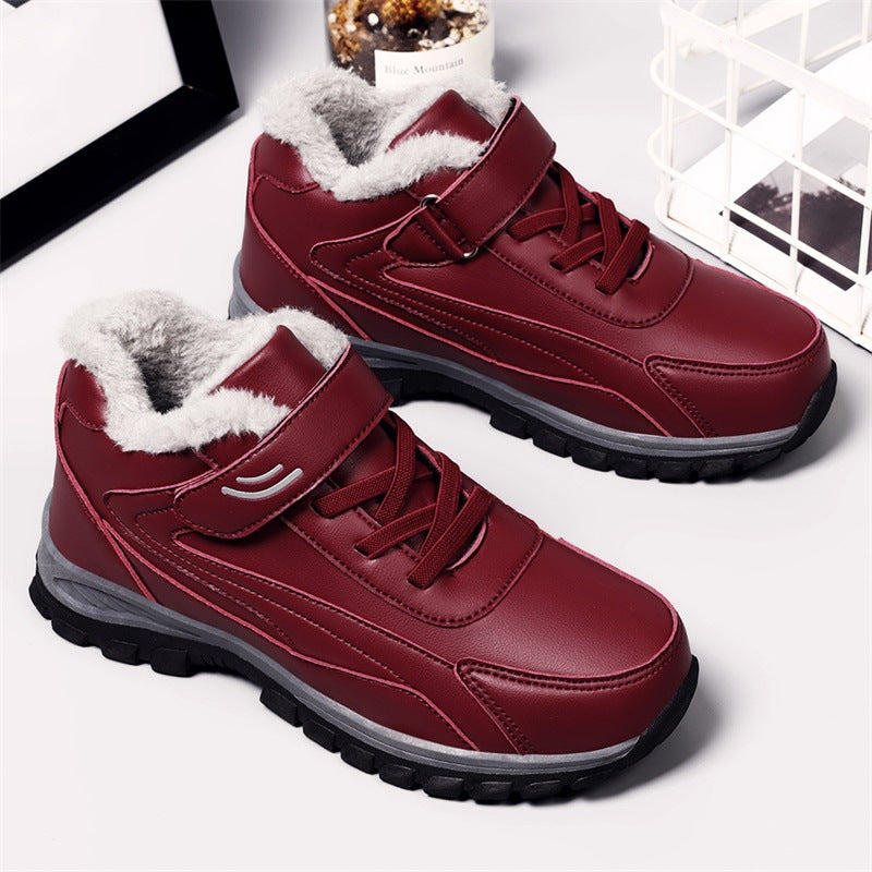 Damen Isolierte Winterstiefel mit rutschfester Sohle und verstellbarem Klettverschluss R&B