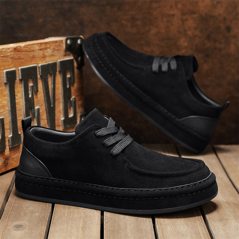 Damen Bequeme Veloursledersneaker mit modischer Schnürung R&B