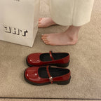 Damen elegante Mary Jane Ballerinas mit praktischen Schnallen und weich gepolsterter Innensohle R&B