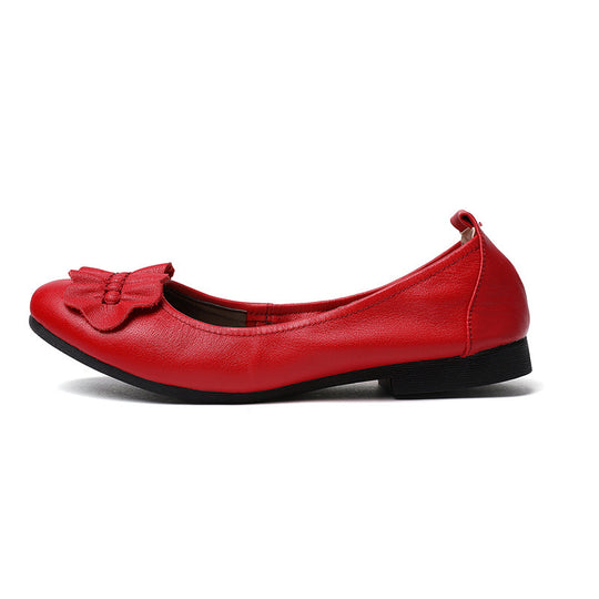 Damen Ballerinas mit dekorativem Schleifenakzent und rutschfester Sohle R&B