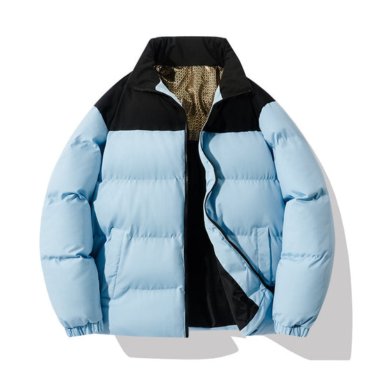 Herren isolierte Steppjacke mit hohem Kragen und praktischen Taschen R&B