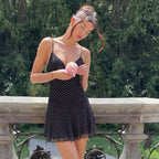 Damen verspieltes Minikleid mit raffinierten Drapierungen R&B