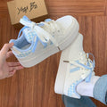 Damen Sneakers mit kariertem Bindungsdesign und atmungsaktiver Innensohle R&B