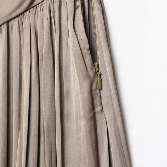 Damen Hochwertige Plisseehose mit elastischem Bund und schmalem Bein R&B