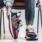 Damen Sportliche Sneaker mit einzigartigem geometrischen Design und dämpfender Sohle R&B