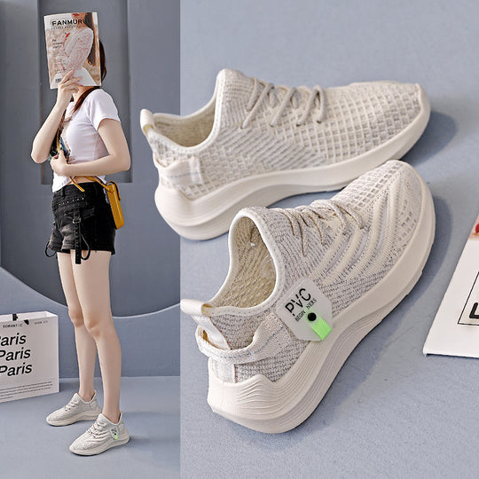 Damen Sportliche Sneakers mit atmungsaktivem Obermaterial und stabiler Sohle R&B