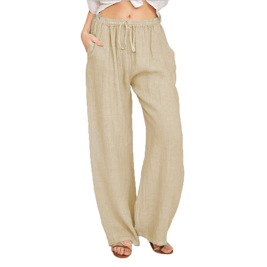 Damen bequeme Leinenhose R&B