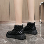 Damen Winterstiefel mit modischem Zipper-Design und kuscheligem Innenfutter R&B