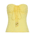 Damen Bandeau-Oberteil mit floralem Muster und geflochtenem Detail R&B