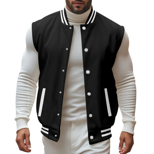 Herren trendige Collegejacke mit sportlichem Schnitt R&B