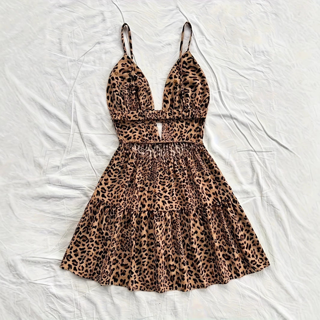 Damen Neckholder Sommerkleid mit floralem Muster und Rüschendetails R&B