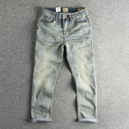 Damen Slim-Fit Jeans mit bequemer Passform und lässigem Vintage-Look R&B