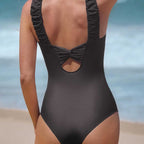 Damen Einteiliger Badeanzug mit Rüschendetails R&B