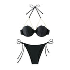 Damen Bikini mit elegantem Perlenakzent und stilvollem Muschel-Design R&B