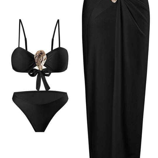 Damen Bikini-Set mit elegantem Wickelrock R&B