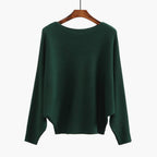 Damen Oversized Strickpullover mit raffiniertem Rippdesign und weitem Schnitt R&B