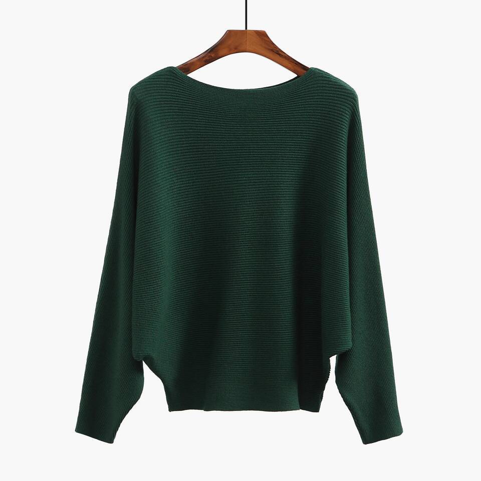 Damen Oversized Strickpullover mit raffiniertem Rippdesign und weitem Schnitt R&B
